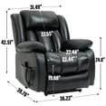 Brooklyn Dual Motor Power Lift Recliner Chair with Massage and Heating
