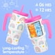 thumbnail image 4 of Vaso para beber SANDJEST de acero inoxidable con aislamiento para niños, 20 oz, 4 of 7
