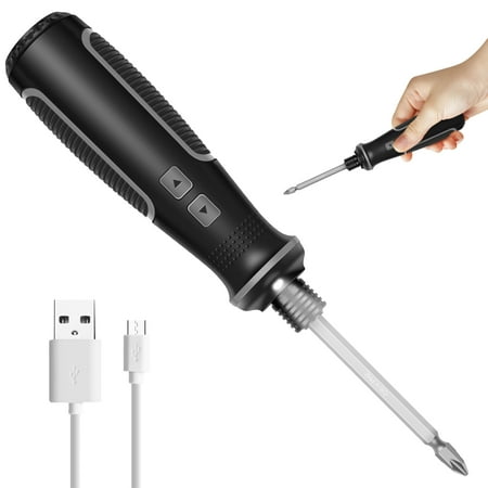 

THRENS Electric Screwdriver Rechargeable Cordless Screwdriver with LED Light Portable 1.5/10N.m 2 In 1 Power Manual Screwdriver for Carpenter Electrician Furniture Repair