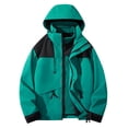 thumbnail image 1 of Up to 35% off Women's Sports Outdoor Hard Shell Jacket Outdoor Mountaineering Riding Windproof Punching Ndbuld Jacket Warm Removable Hat Mountaineering Thin Jacket, 1 of 7