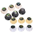 thumbnail image 6 of 3 Abalone Top White Electric Guitar Control Speed Dial Knobs White ST Metric, 6 of 12
