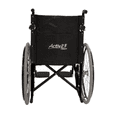 thumbnail image 3 of Silla De Ruedas Descansapies Desmontables Respaldo Plegable Negro, 3 of 4