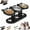 Black, variant on Non-Slip Elevated Pet Feeder with 3 Bowls, 2026 New Cat Feeding Station with 3 Stainless Steel Bowls, Adjustable Heights Cat Food and Water Bowl with Shelf, for All Cats Dogs Pet Bowls (White)