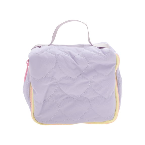 Unique Bargains 1 Pc Delicate Makeup Bag for Business Travel Purple Polyester