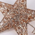 thumbnail image 5 of Glitter Christmas Tree Topper 20cm Christmas Tree Star Wire Star Star Treetop Christmas Tree Topper Hollow Star Pink Gold Glitter Star For Christmas T, 5 of 5