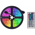 thumbnail image 1 of shiyou-RGB Bandes Lumineuses LED IP65 Rétroéclairage USB TV avec Télécommande, 16 LEDs Changeant de Couleur 5050 pour HDTV, Multicolore pour Éclairage Arrière TV PC (5m), 1 of 4