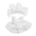 thumbnail image 1 of Vestido de Encaje para Muñecas CUTICAT con Diadema de Orejas de Conejo 17cm, 1 of 7