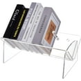 thumbnail image 1 of Estantería de mesa de acrílico transparente, expositor de libros de escritorio de acrílico, organizador de libros y revistas desmontable, soporte transparente para libros, 1 of 5