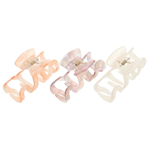 Hairpin Grab Giant Claw Clip Large Clips for Thick Accessories Women Jumbo 3 Pcs
