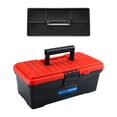 thumbnail image 1 of Caja de herramientas contenedor bandeja extraíble caja de herramientas de almacenamiento multifunción portátil para mantenimiento profesional reparaci 125 pulgadas, 1 of 7