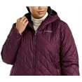 thumbnail image 2 of Columbia Women's Plus Size Copper Crest Hooded Quilted Jacket, Black Cherry 1X, 2 of 3