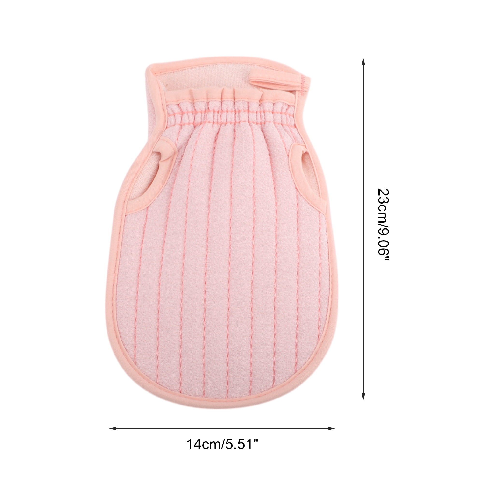 Unique Bargains Double-sided Bath Towel for Bathroom 5.51"x9.06" 1 Pc Pink