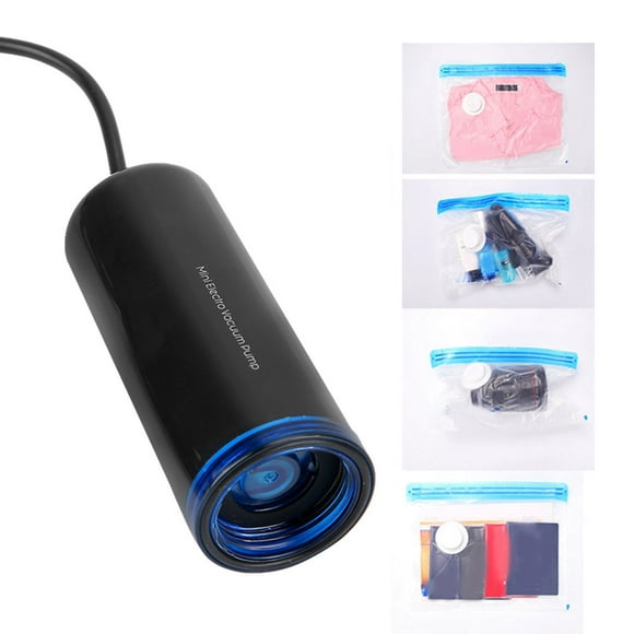 Bolsa de almacenamiento al vacío Ecomeon Bomba de aire Eléctrica Portátil color negro