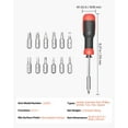 thumbnail image 3 of Heavy-Duty 13-Piece Screwdriver Set - Magnetic Handle for Torx, Phillips & Socket Bits, 3 of 10