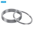 thumbnail image 3 of Unique Bargains 60mm Metal O Rings, 4 Pack 304 Stainless Steel Round Rings for Hardware Bags, 3 of 7