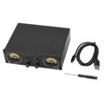 thumbnail image 1 of RCA XLR Audio Converter with VU Meter DB Panel Display AGC DB Mode Audio Signal Switcher, 1 of 8