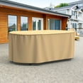 thumbnail image 3 of Budge Large Tan Patio Oval Table Cover, StormBlock™ Savanna, 3 of 9