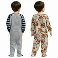 thumbnail image 2 of Kids Headquarters Kids 2-Pack Footed Blanket Sleeper (4 Years/Football (Brown)), 2 of 6