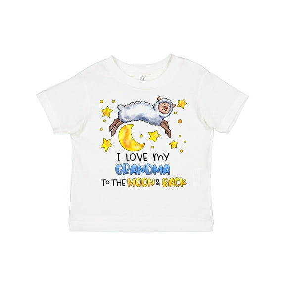 Inktastic I Love My Grandma to the Moon and Back Cute Sheep Boys or Girls Toddler T-Shirt