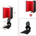 thumbnail image 2 of Foldable Metal Mic Isolation Shield for Microphone for Recording Broadcast Recording Equipment, 2 of 8