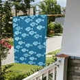 thumbnail image 3 of ZNDUO Ocean Blue Fish Pattern Garden Flag, 12.5"x18" Double Sided Polyester Flag for Garden Farmhouse Patio Home Decor, 3 of 8