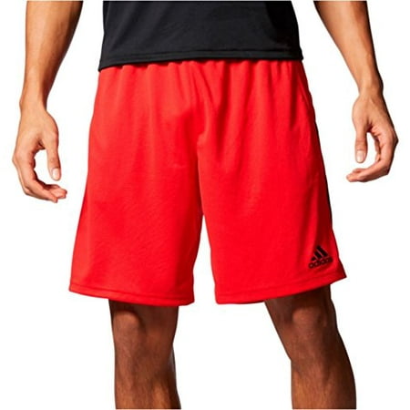 adidas men's ultimate core short (large, navy/gray)