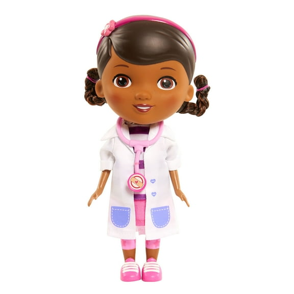 Disney Junior Doc McStuffins 8.5-inch Doc Doll and Accessories, Includes Stethoscope Baby and Toddler Toys