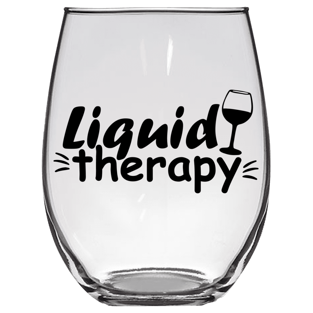 Liquid Therapy V2 Funny Wine Glass