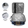 thumbnail image 3 of Haosy Blue Orange White Feather Reusable Lunch Box Men/Women Insulated Lunch Bag for School Picnic Travel, 3 of 6