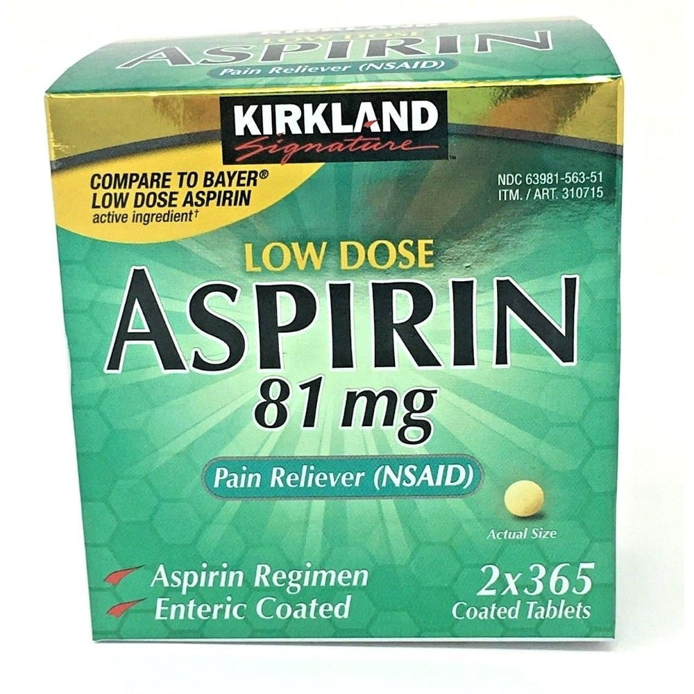 Aspirin Low Dose 81 mg Enteric Coated 730 Tablets Walmart com Aspirin Low Dose 81 mg Enteric Coated 730 Tablets Walmart com
