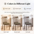 thumbnail image 6 of EOP Upholstered Dining Chair Set of 2, Farmhouse Kitchen Wood Chairs with Backrest, Modern Fabric Padded Dining Chairs for Kitchen, Living Room, Coffee Pad, 6 of 11