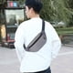 thumbnail image 4 of Bolsa de pecho unisex de color gris, bolsa de cintura para viajes, caminatas, carreras, senderismo, ciclismo, 4 of 5