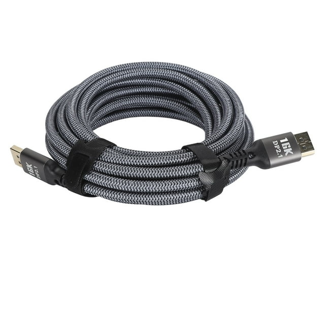 Cable Displayport, HDR Dinámico Displayport 2.1 Cable Displayport Macho A Displayport Macho Longitud De 16,4 Pies Para Monitores Para Tarjetas Gráficas