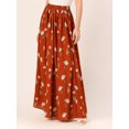 thumbnail image 2 of DressBerry Women's Printed Viscose Rayon Side Slit Flared Long Skirt Casual&nbsp;Summer Wear High Waist Long Length Loose Fitted Regular Light Weighted Wavy Party Wear Skirt, 2 of 7