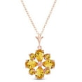 thumbnail image 6 of Galaxy Gold 14K Rose Gold Citrine Pendant Necklace - November Birthstone - Warmth & Prosperity - 16" to 24" - Fine Jewelry for Women, 6 of 7