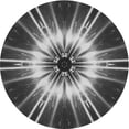 thumbnail image 1 of Ahgly Company Indoor Round Patterned Gunmetal Gray Area Rugs, 4' Round, 1 of 6