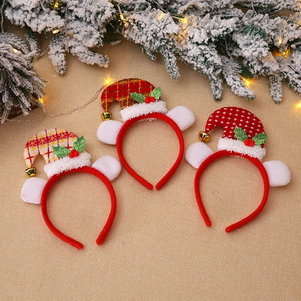 Toystoory Diademas de Navidad Regalos para niños Sombrero de Papá Noel  Accesorios para el cabello para adultos Foto Sombreros para niños Fiesta de 