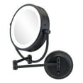 thumbnail image 1 of Kimball & Young 945-2-155HW Câblé Néo Moderne LED Éclairé Miroir Mural&44; Noir Mat, 1 of 1