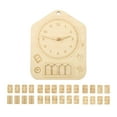 thumbnail image 1 of figatia Montessori Puzzle Clock Teaching Clock Toy Telling Time Parent Child Interaction, 1 of 5
