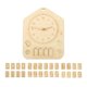 thumbnail image 1 of Rompecabezas de reloj de madera,juego de bloques de madera rompecabezas de reloj de madera,interacción de juguetes educativos montessori,bloques de números rompecabezas juguetes de madera, 1 of 5