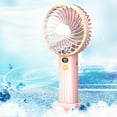 thumbnail image 1 of Xihbxyly Mini Ventilador de Mano, Recargable Por Usb, 5 Velocidades Ajustables, Funcionamiento Silencioso, Pantalla Digital Led, Diseño Plegable y Portátil, Ideal para Oficina, Exteriores y Viajes, B, 1 of 3