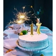 thumbnail image 3 of Gold 17th Birthday Candles, Number 17 Cake Topper for Birthday Decorations, 3 of 4
