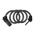 thumbnail image 1 of Bicycles Security Password Lock 5digit Resettable Combination Bicycles Lock, 1 of 5