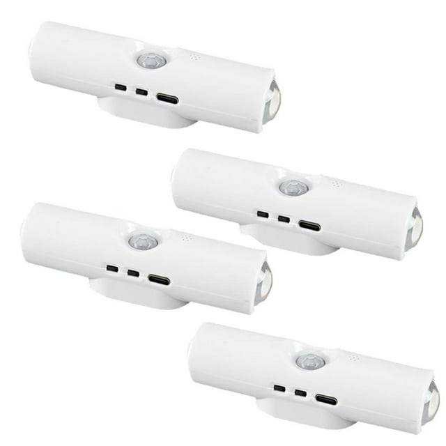 Lámpara de Pared LED con Sensor de Movimiento, Lámpara de Noche, Carga USB, para Sala de Estar, Dormitorio, Armario, Etc.