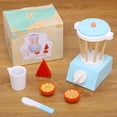 thumbnail image 1 of Montessori Children‘s Simulation Wooden Sound and Light Oven Bread Machine Coffee Machine Combination Kitchen Play House Toy, 1 of 7