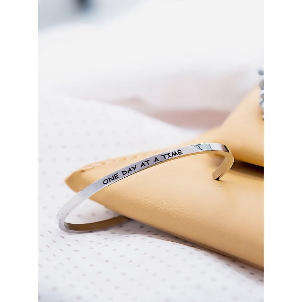 Stainless Steel 8-inch Saying Bracelet