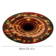 thumbnail image 2 of 3D Christmas Rug, 24" Christmas Round Illusion Door Mat, Welcome Floor Mat for Living Room Decor & Xmas Gift, 2 of 5