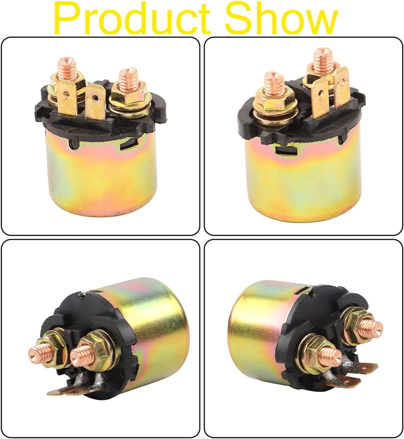 LABLT Ignition CDI Box and Ignition Coil and Starter Solenoid Relay and Spark Plug Replacement for Kawasaki Bayou 300 KLF300 1989-2004