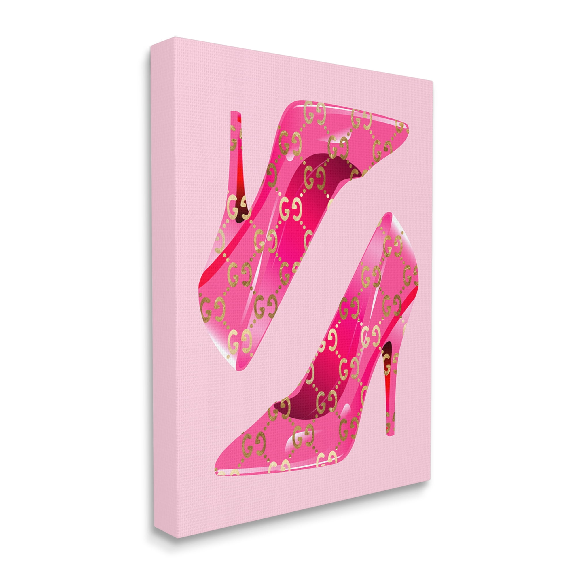 Stupell Industries Fashion Brand Heels Beauty & Fashion Painting Gallery Wrapped Canvas Art Print Wall Art, 36 x 48