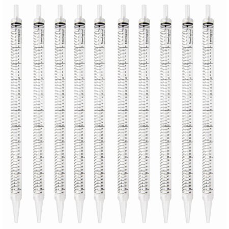 GSC International SPDS-50-10 Serological Pipette, 50ml Capacity by 0.5ml, Plastic, Sterile, Color Coded. Pack of 10.